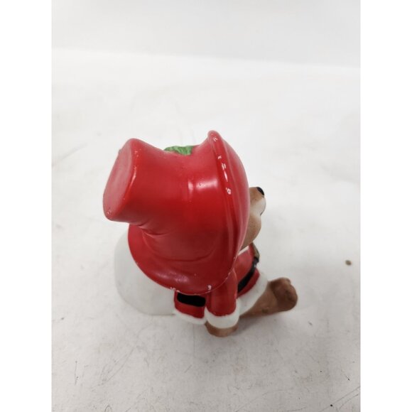 Vintage Homco Christmas Paddington Bear Santa Ceramic Figurine Holiday Decor - Picture 6 of 11
